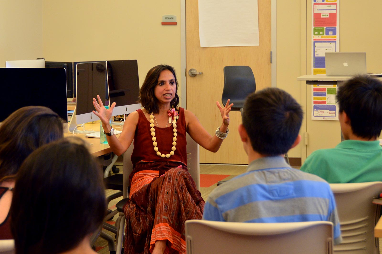 Director Shonali Bose visits the Iolani School to speak about her film Margarita, with a Straw.